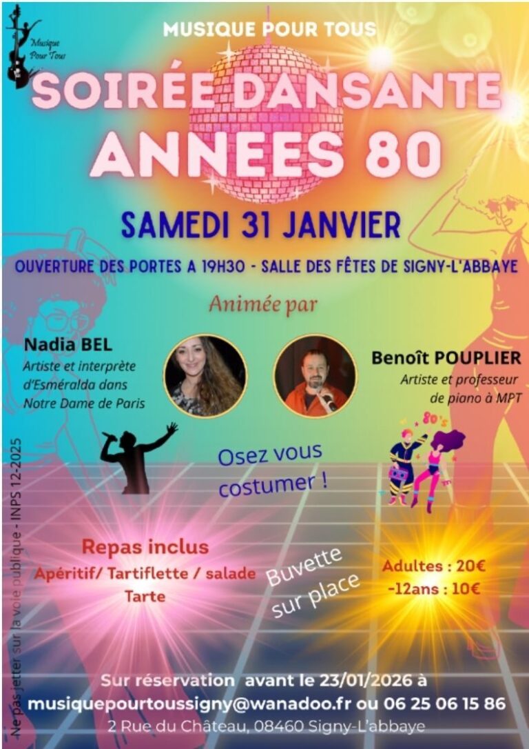 Soirée Dansante Années 80