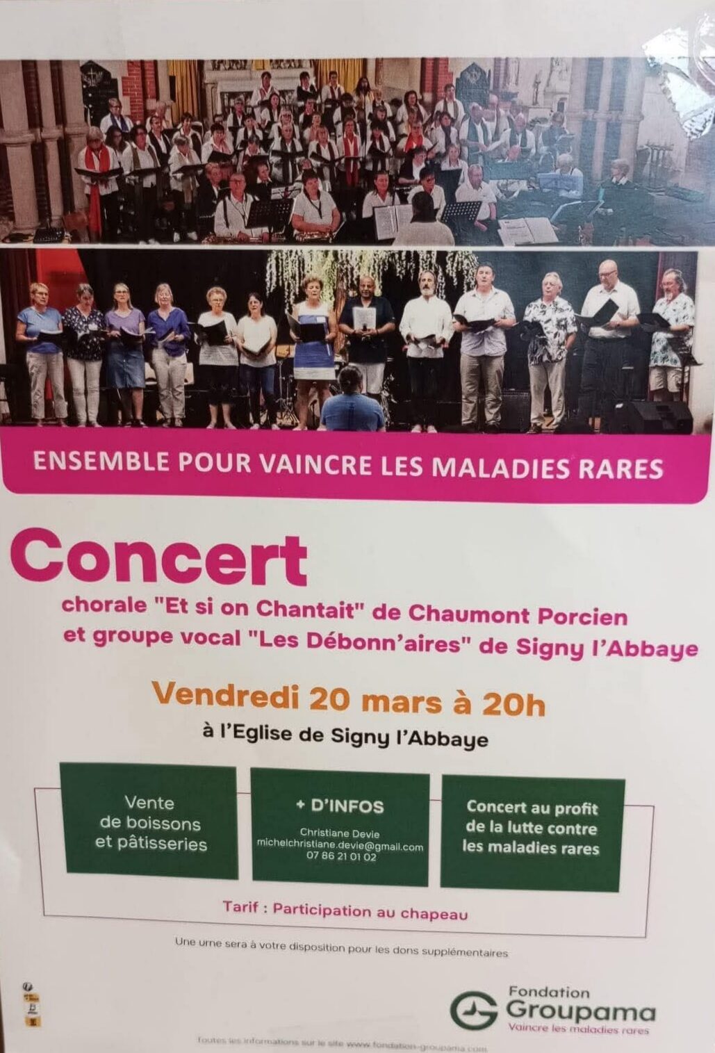 Concert "Les Debonnaires" à l’Église de Signy-L'abbaye